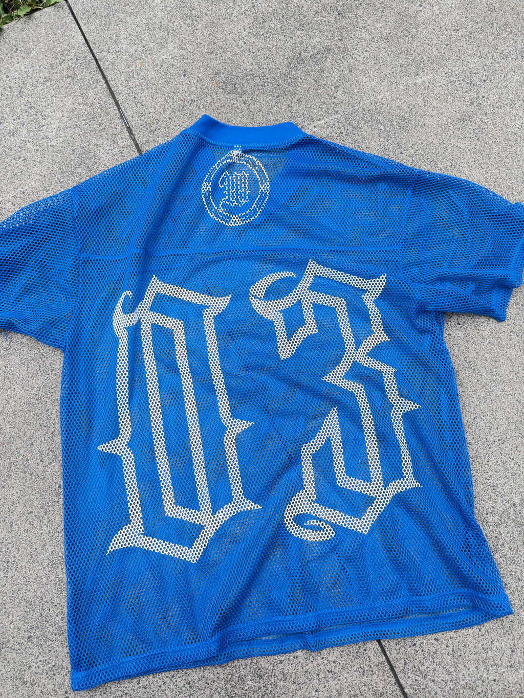 BRIGHTS Mesh Football Tee | BLUE